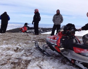 Team building with Custom Services managers at Freeze Out Point in the Big Horn Mountains